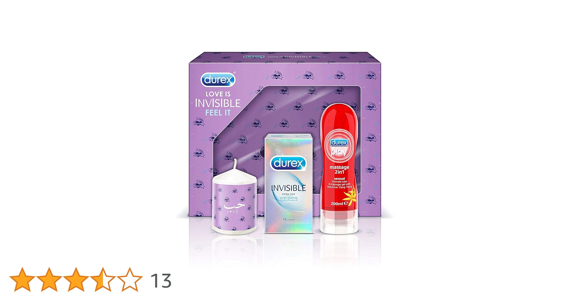 3 in 1 saving pack condom lube and sex sweet candle